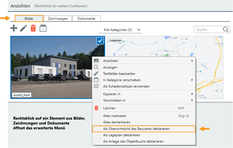 BZD Übersichtsbild deklarieren